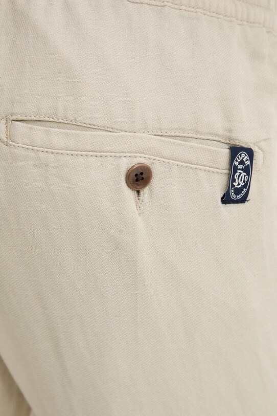 Льняные брюки Superdry бежевый M7011318A.S1F
