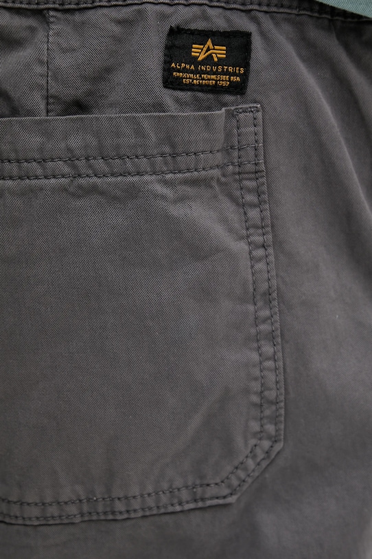 Alpha Industries pantaloni de bumbac Basic Cotton Pants gri 156214