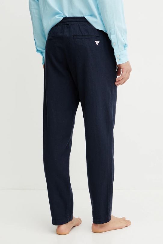 Abbigliamento Guess pantaloni in lino F5GB02.WH4J0 blu navy
