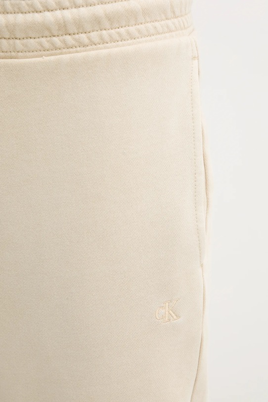 Calvin Klein Jeans pantaloni de trening din bumbac bej J30J327252