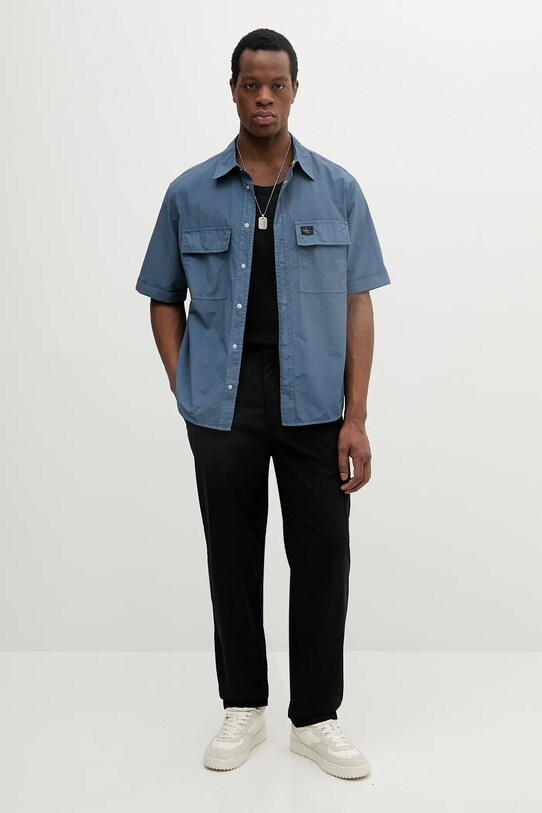 Calvin Klein Jeans nadrág J30J327286 fekete SS25