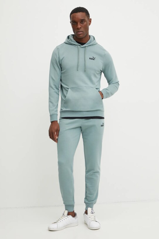 Puma pantaloni de trening 682609 verde SS25