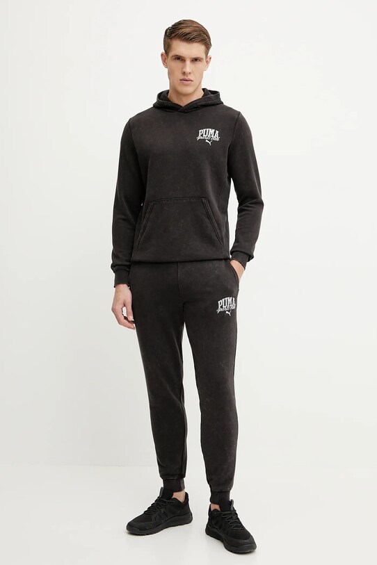 Puma pantaloni de trening 684642 negru SS25