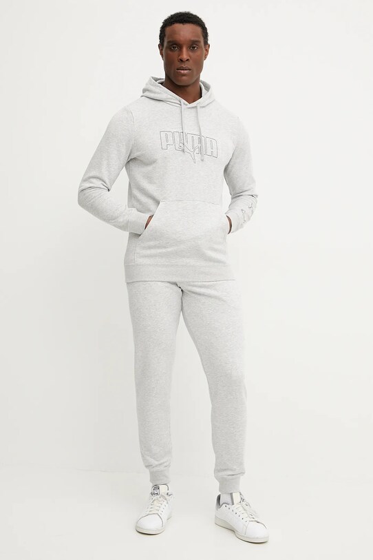 Puma spodnie dresowe 684666 szary SS25
