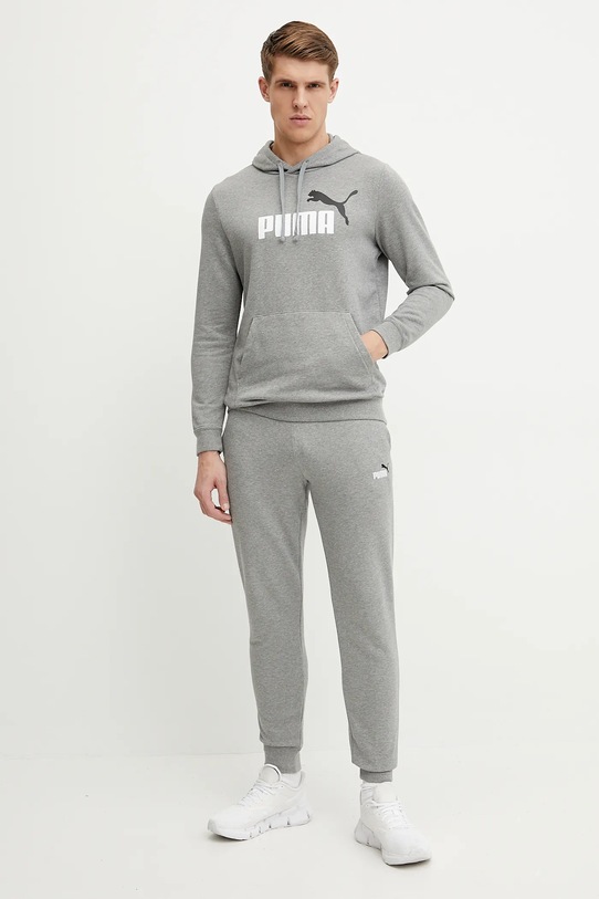 Puma pantaloni de trening 684714 gri SS25