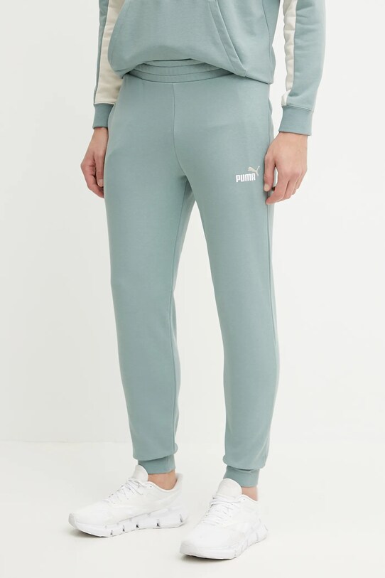 Puma pantaloni de trening uni verde 684714