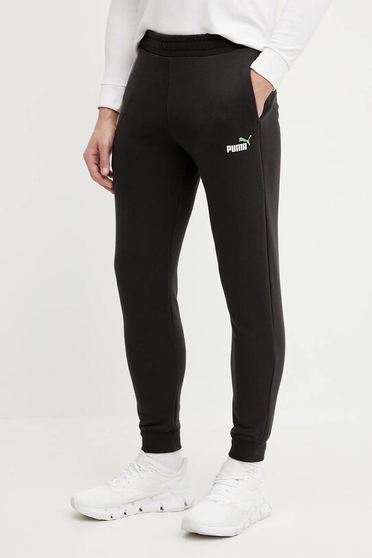 Puma pantaloni de trening uni negru 684714