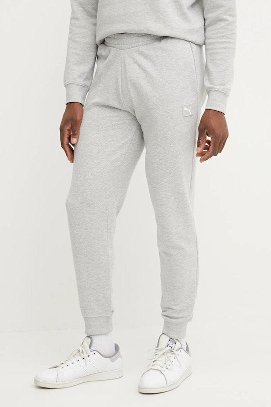 Puma pantaloni tuta di cotone maglia grigio 684729