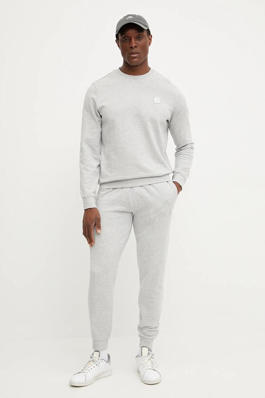 Puma pantaloni tuta di cotone 684729 grigio SS25