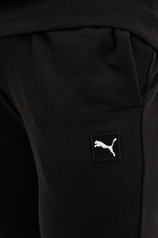 Бавовняні спортивні штани Puma чорний 684729