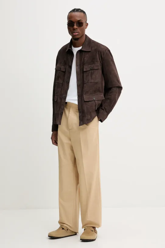 Bally spodnie MTR036 beżowy SS25