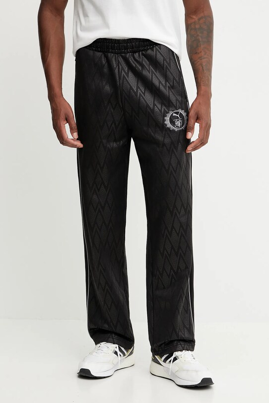 Puma pantaloni de trening din bumbac PUMA x HARRY POTTER tricotaj negru 630095