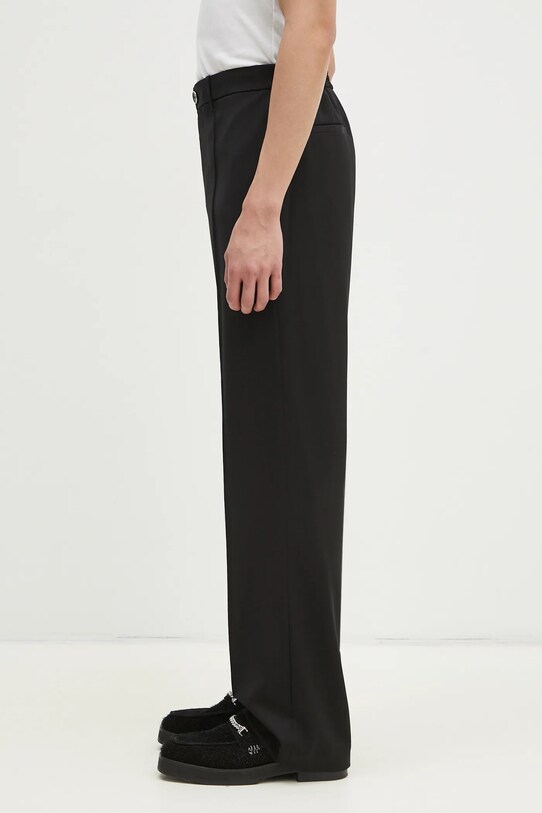 Шерстяные брюки Helmut Lang Relaxed Trouser.Suit O09HM205 чёрный SS25
