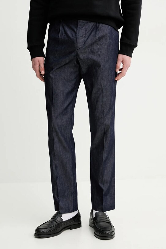 Bavlnené nohavice PS Paul Smith chinos tmavomodrá M2R.800Y.P22337