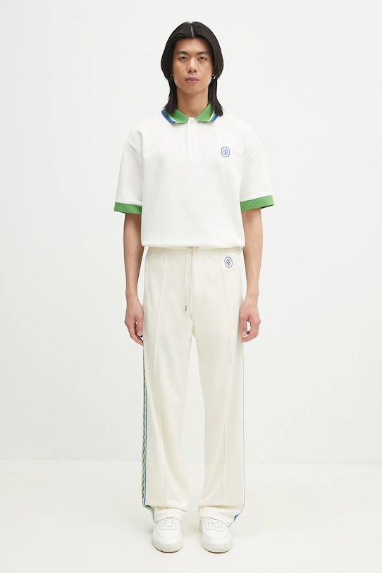 Спортивні штани Drôle de Monsieur Le Track Pants Tresse G.SP007.PL135.OW бежевий