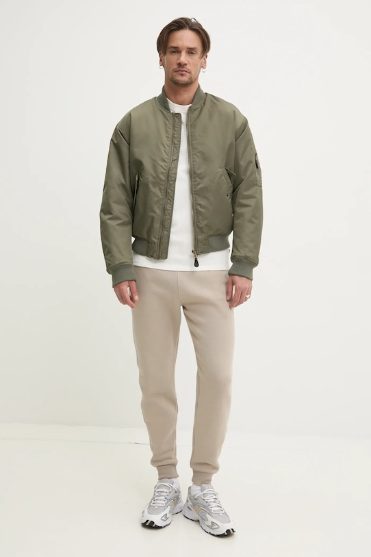 Hollister Co. spodnie dresowe KI334.5016.400 beżowy SS25