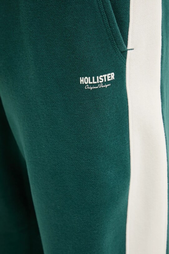 Spodnji del trenirke Hollister Co. zelena KI334.5049.330