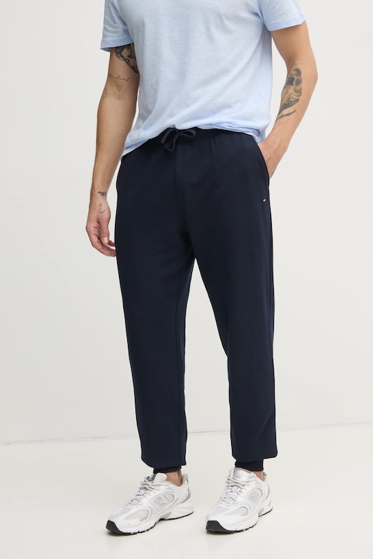 Tommy Hilfiger pantaloni de trening din bumbac bumbac bleumarin MW0MW37236