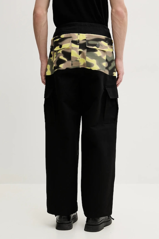 Abbigliamento BLUEMARBLE pantaloni in cotone PA80.CV07A25 nero