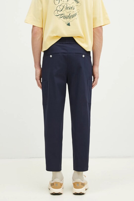 Îmbrăcăminte Drôle de Monsieur pantaloni Le Pantalon Cropped Cargo F.BP153.CO106.NY bleumarin