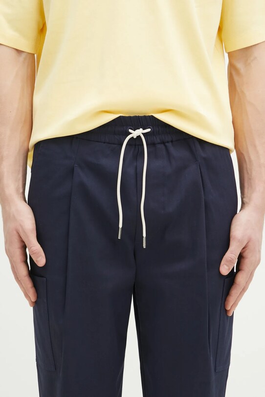 Drôle de Monsieur pantaloni Le Pantalon Cropped Cargo bleumarin F.BP153.CO106.NY