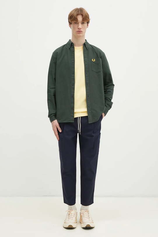 Штани Drôle de Monsieur Le Pantalon Cropped Cargo F.BP153.CO106.NY темно-синій