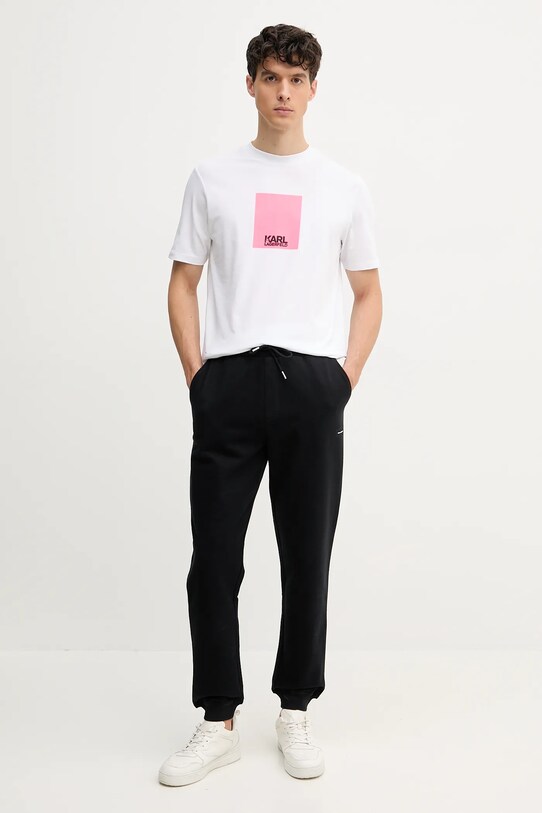 Karl Lagerfeld pantaloni de trening A1M44014 negru SS25