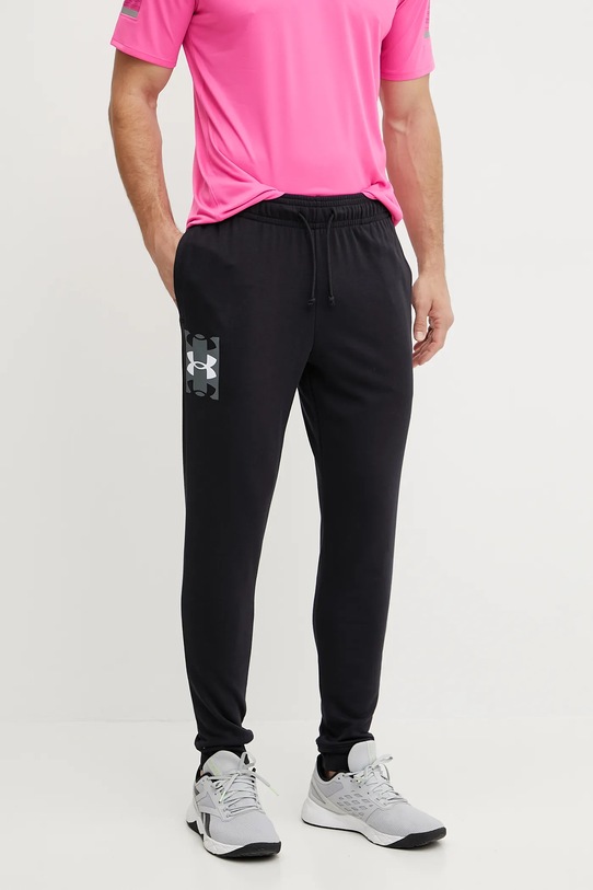 Under Armour pantaloni de antrenament Rival Terry tricotaj negru 1390144