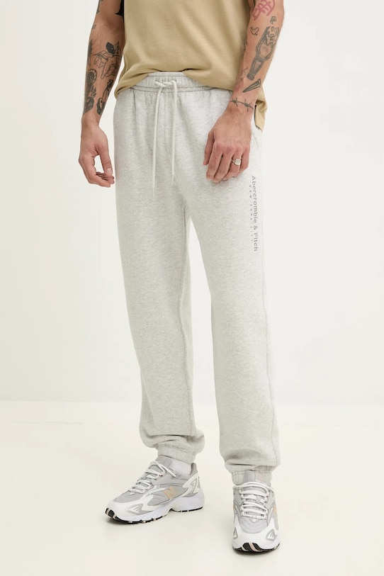 Tepláky Abercrombie & Fitch nášivka šedá KI176.5140.112