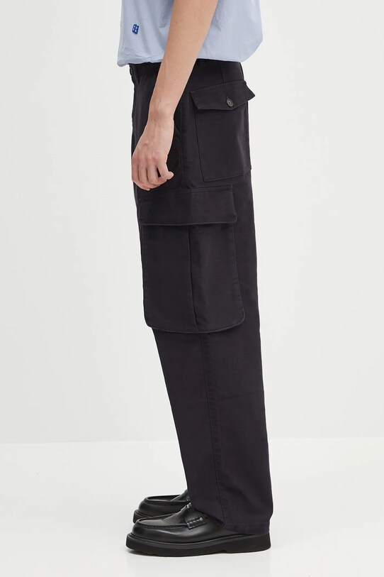 Памучен панталон Barbour Barbour Jungle Sateen Trouser MTR0760 тъмносин SS25