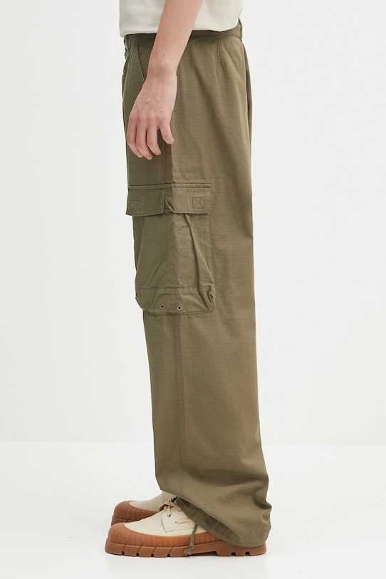 Barbour spodnie bawełniane Barbour Westmorland Ripstop Trouser MTR0762 zielony SS25