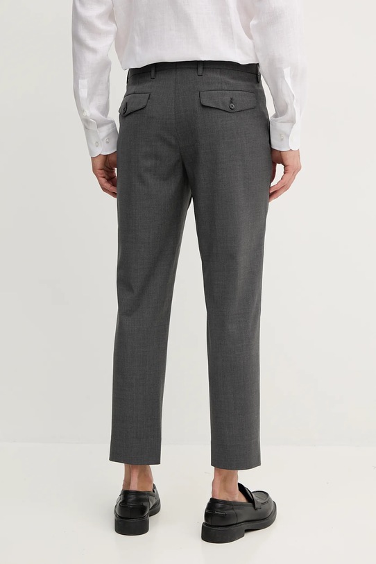 Odzież Tommy Hilfiger spodnie z domieszką wełny SQTHL5608.SQTH401 szary