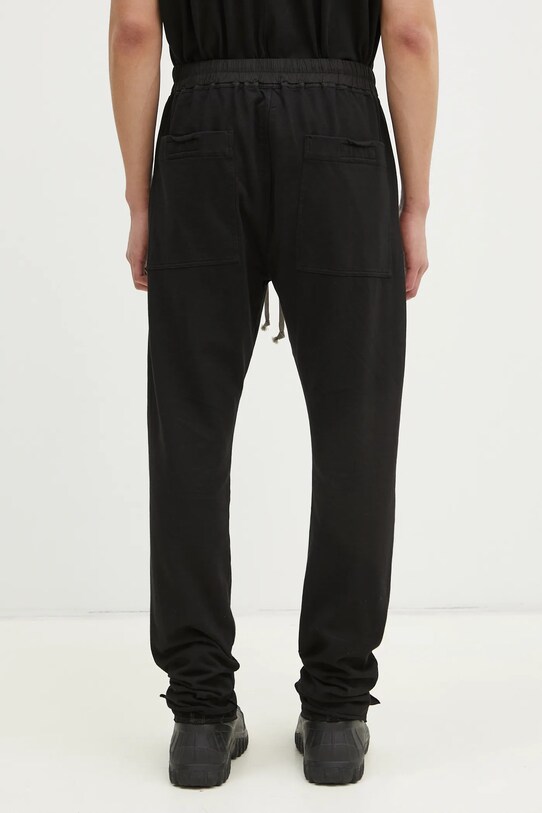 Odzież Rick Owens spodnie dresowe bawełniane Berlin Drawstring DU01E3392.RIG czarny