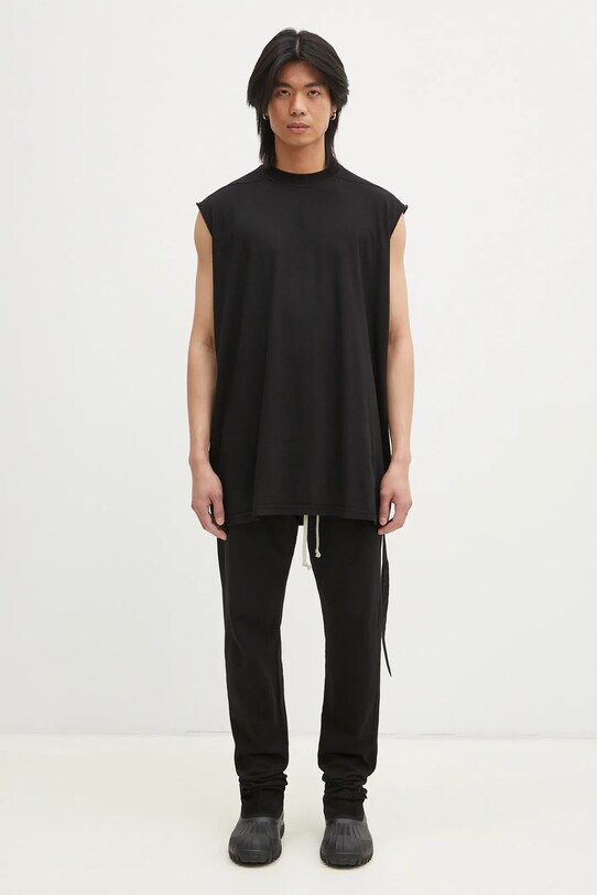 Rick Owens spodnie dresowe bawełniane Berlin Drawstring DU01E3392.RIG