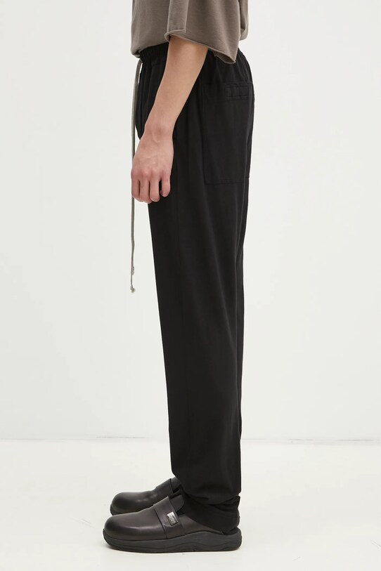 Βαμβακερό παντελόνι Rick Owens Berlin Drawstring DU01E3392.RN μαύρο SS25