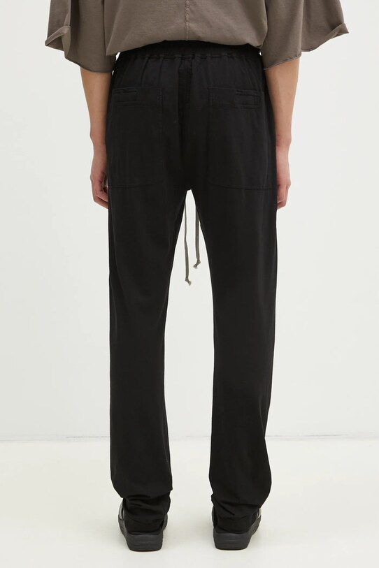 Ρούχα Βαμβακερό παντελόνι Rick Owens Berlin Drawstring DU01E3392.RN μαύρο