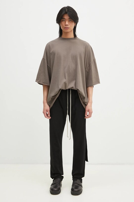Βαμβακερό παντελόνι Rick Owens Berlin Drawstring DU01E3392.RN μαύρο