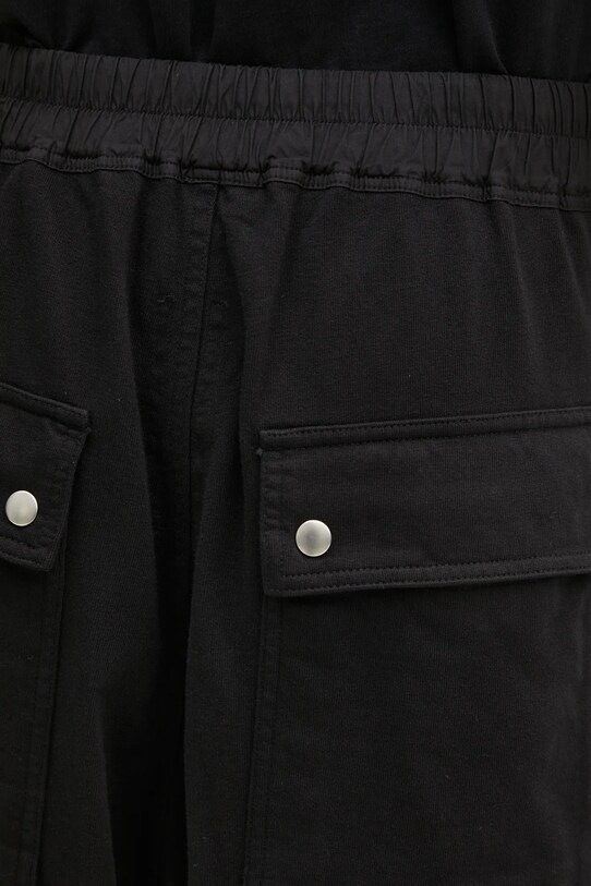Хлопковые спортивные штаны Rick Owens Geth Belas DU01E3378.RIG чёрный
