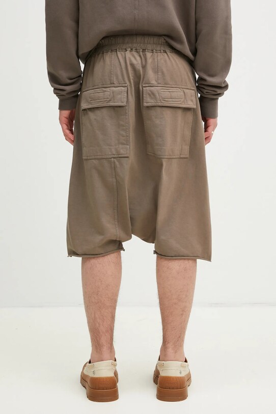 Одяг Бавовняні шорти Rick Owens Drawstring Pods DU01E3380.RIGP сірий