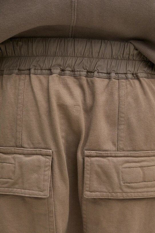 Бавовняні шорти Rick Owens Drawstring Pods сірий DU01E3380.RIGP