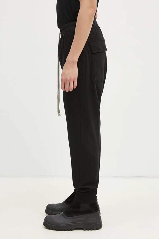 Rick Owens cotton joggers Prisoner Drawstring DU01E3395.RIG black SS25
