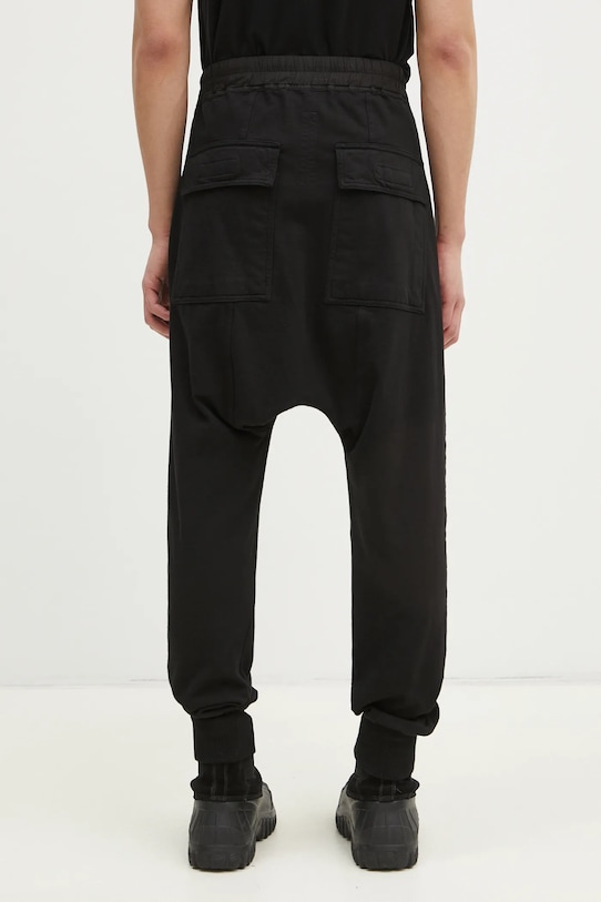 Clothing Rick Owens cotton joggers Prisoner Drawstring DU01E3395.RIG black