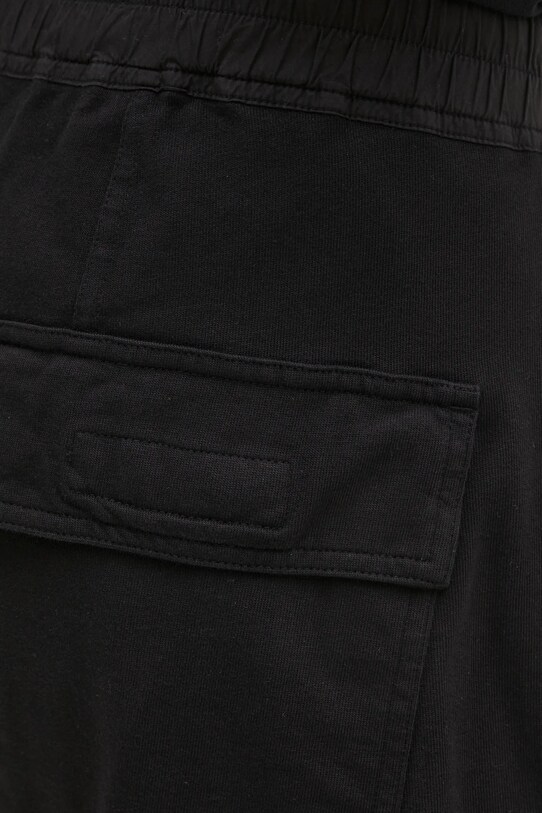 Pamučni donji dio trenirke Rick Owens Prisoner Drawstring crna DU01E3395.RIG
