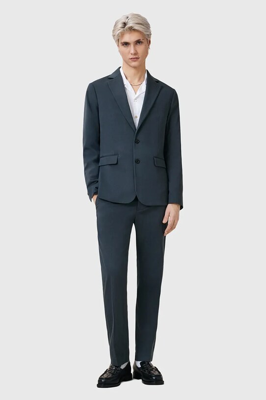 AllSaints pantaloni BAY potrivit albastru M018QC