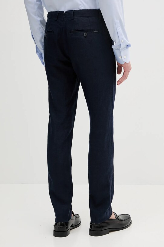 Ρούχα Λινό παντελόνι Hackett London HM212726R σκούρο μπλε