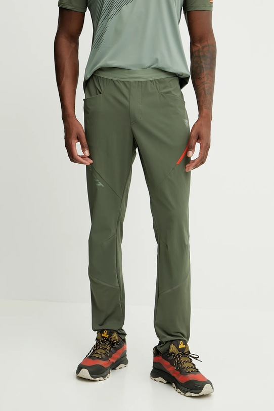 Dynafit spodnie outdoorowe Transalper tkanina zielony 08.0000071182
