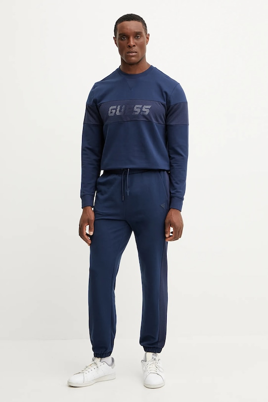 Guess pantaloni de trening Z5GB06.K6ZS1 bleumarin SS25