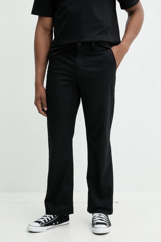 Vans pantaloni drept negru VN000HZBBLK1
