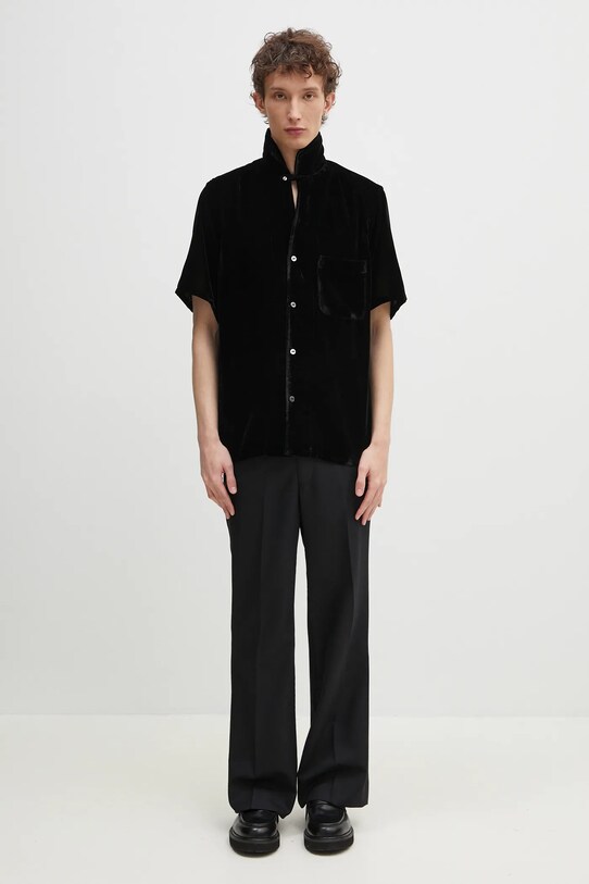 Needles pantaloni in lana Side Tab Boot-Cut nero QV095