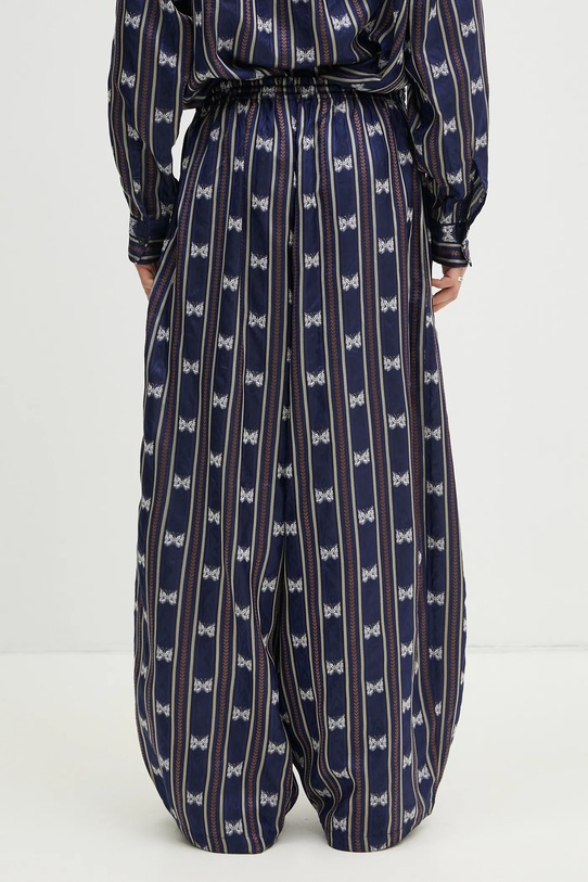 Odjeća Hlače Needles H.D. - Papillon Stripe QV107 mornarsko plava